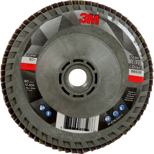 769F Quick Change Flap Disc, 4-1/2" x 5/8"-11, Type 29, 60+ Grit, Ceramic Meunier Outillage Industriel