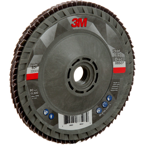 769F Quick Change Flap Disc, 4-1/2" x 5/8"-11, Type 29, 80+ Grit, Ceramic Meunier Outillage Industriel