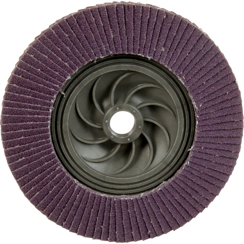 Disque &agrave; lamelles &agrave; changement rapide 769F, 5" x 5/8"-11, Type 29, Grain 80+, C&eacute;ramique Meunier Outillage Industriel