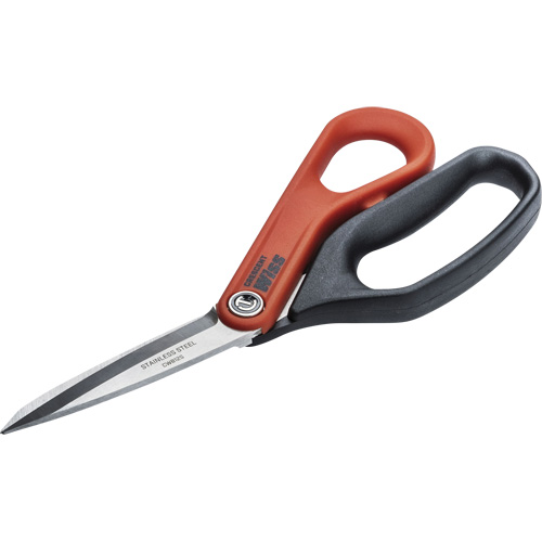 Stainless Steel All Purpose Tradesman Shears, 8-1/2", Rings Handle Meunier Outillage Industriel