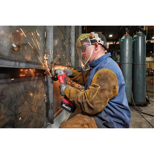 M18 Fuel No-Lock Braking Grinder with One-Key Paddle Switch Kit, 4-1/2" or 5" Wheel, 18 V Meunier Outillage Industriel