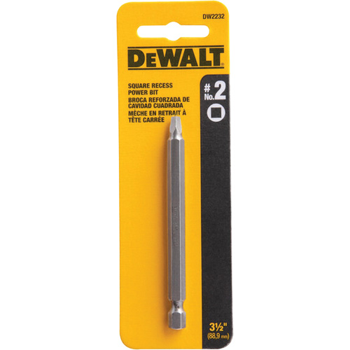 Embout pour outil motoris&eacute;, Carr&eacute;e, Embout #2, Prise 3-1/2", Longueur 3-3/5" Meunier Outillage Industriel