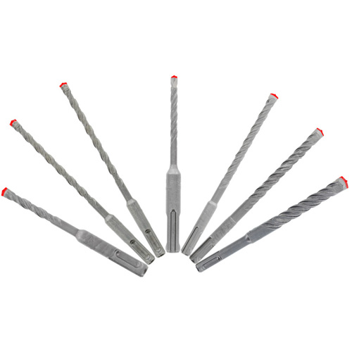 Rebar Demon SDS-Plus 4-Cutter Full Carbide Head Hammer Bit Set, 7 Pieces, Carbide Meunier Outillage Industriel