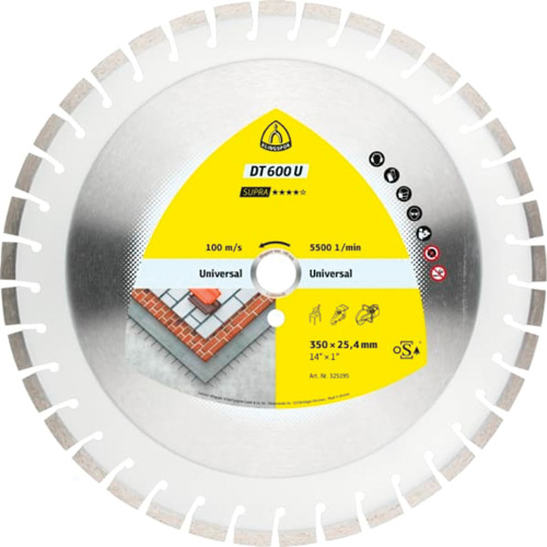 DT 600 U Supra Large Diamond Cutting Blades Meunier Outillage Industriel