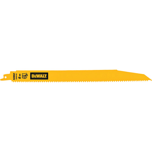 Lame de scie alternative pour d&eacute;molitions, Bim&eacute;tal, 6 Dents par pouce, 12" lo Meunier Outillage Industriel