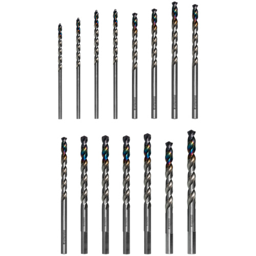 Jeu de forets Metal Demon pour aciers doux, tremp&eacute;s et inoxydables, 15 morcea Meunier Outillage Industriel