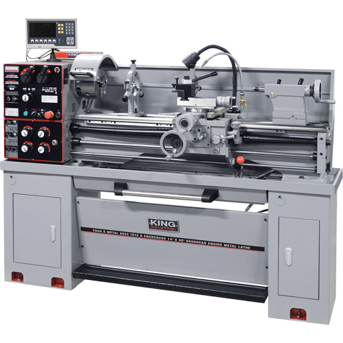 Metal Lathe/Taper Attachment & DRO, 75" L x 32" W x 53" H Meunier Outillage Industriel