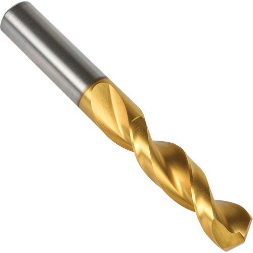 Stub Drill Bit with Parabolic Flutes, #26, High Speed Steel, 1" Flute, 135° Point Meunier Outillage Industriel