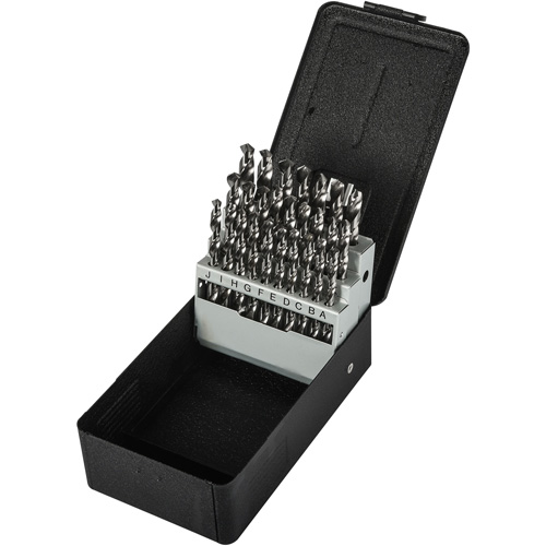 Jeu de forets s&eacute;rie courte combin&eacute;s robustes, 26 morceaux, Acier rapide Meunier Outillage Industriel
