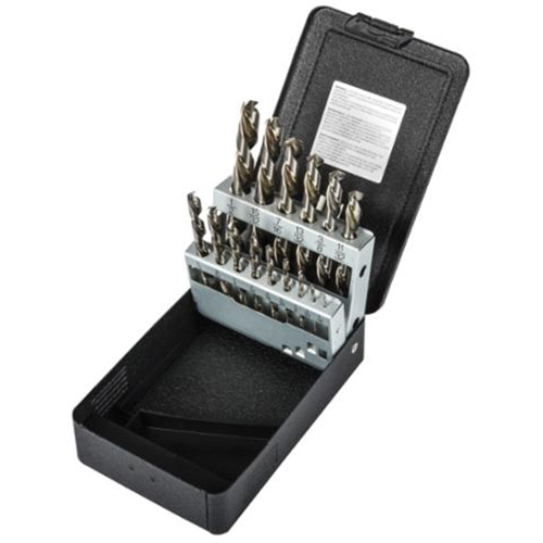 Jobber Length Drill Bit Set, 15 Pieces, High Speed Steel Meunier Outillage Industriel