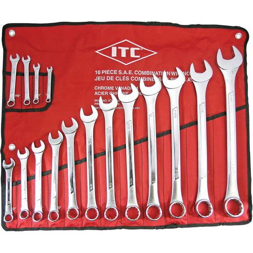 ICW-16 Professional Raised Panel Wrench Set, Combination, 16 Pieces, Imperial Meunier Outillage Industriel