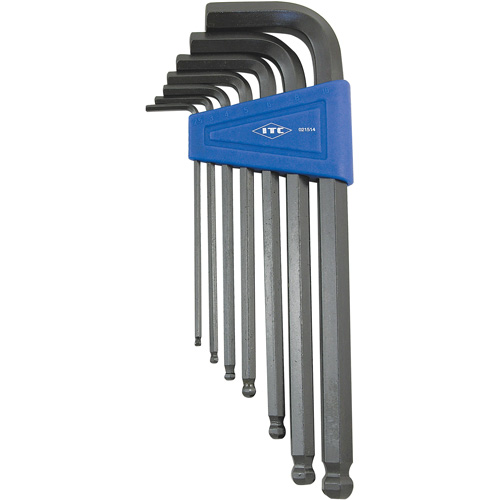 Ball Nose Hex Key Set, 7 Pcs., Metric Meunier Outillage Industriel