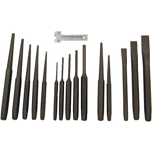 Ensemble de poinçon et ciseau, 16 morcea Meunier Outillage Industriel