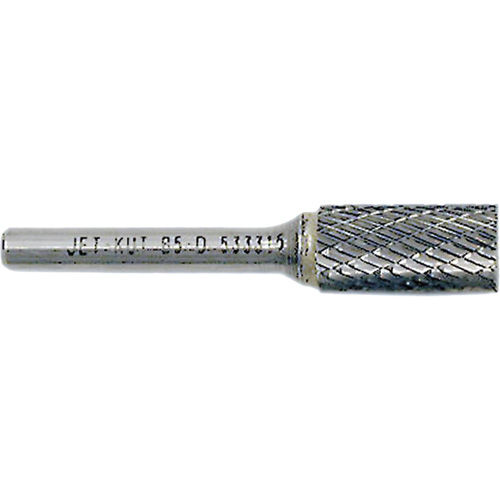 End-Cut Cylindrical Burr, 5/8" Dia., 1/4" Shank, 1" Depth of Cut Meunier Outillage Industriel