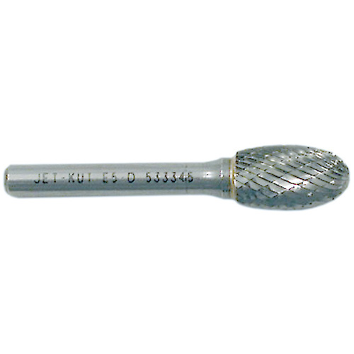 Oval Burr, 1/4" Dia., 1/4" Shank, 3/8" Depth of Cut Meunier Outillage Industriel