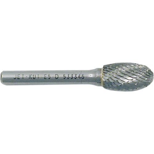Oval Burr, 3/8" Dia., 1/4" Shank, 3/8" Depth of Cut Meunier Outillage Industriel