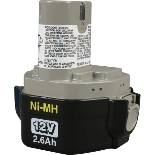 Pod-Style Battery, Ni-MH, 12 V, 2.6 A Meunier Outillage Industriel