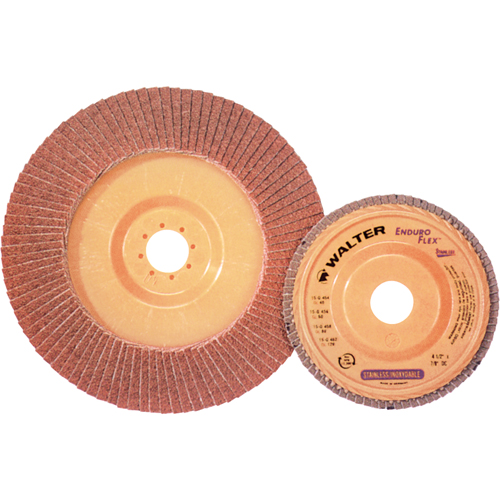 Enduro-Flex Stainless Flap Disc, 4-1/2" x 7/8", Type 27, 40 Grit, Zirconia Alumina Meunier Outillage Industriel