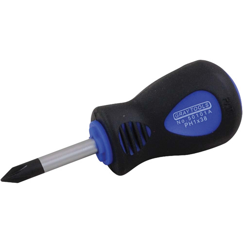 Tournevis court, #1, 3-1/4" l, Prise Coussin&eacute;e Meunier Outillage Industriel