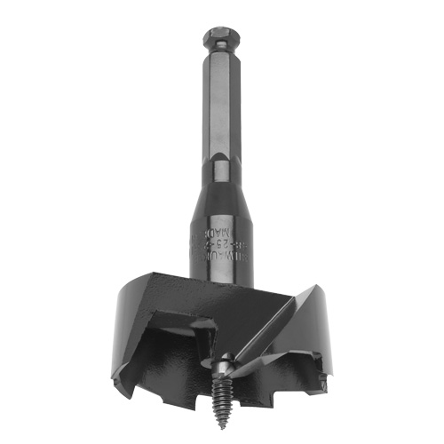Foret standard &agrave; alimentation automatique, 2-9/16", Longeur de 3-5/8", Tige 7/16" hexagonal Meunier Outillage Industriel