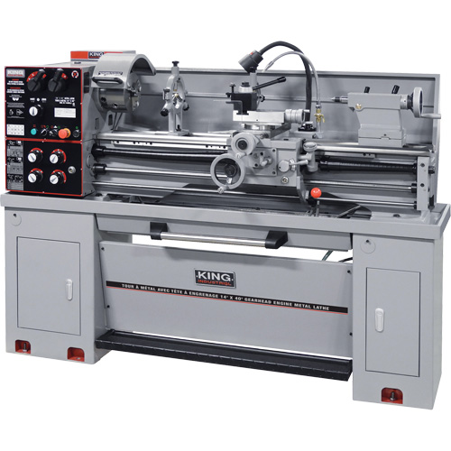 Gearhead Metal Lathes- With Taper Attachment, 75" L x 32" W x 53" H Meunier Outillage Industriel