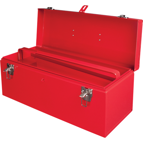 ATB100 Portable Tool Box with Metal Tool Tray, 8-3/4" D x 21" W x 9" H, Red Meunier Outillage Industriel