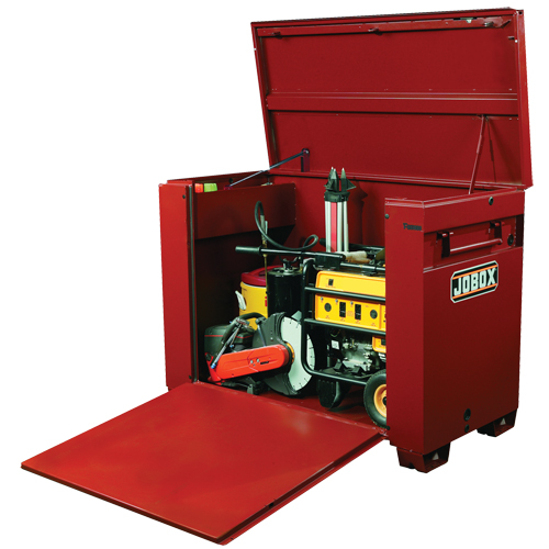 Coffre grande capacit&eacute; avec panneau frontal ouvrant, 60" x 31" x 45", Acier, Rouge Meunier Outillage Industriel