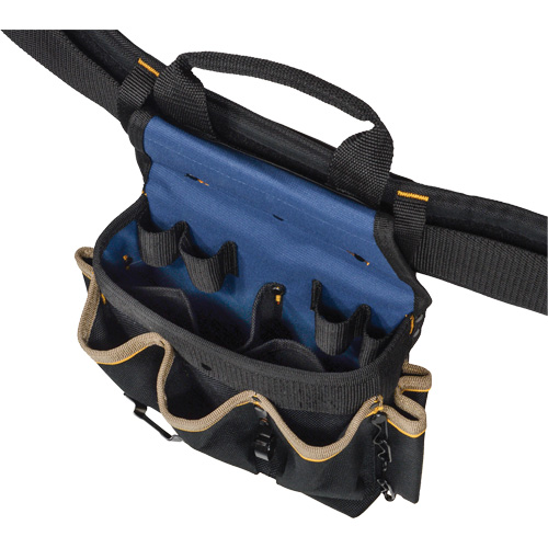 Combin&eacute;s de ceinture &agrave; outils &agrave; 20 pochettes, Polyester, Noir Meunier Outillage Industriel