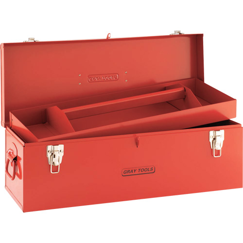 Coffre &agrave; outils, 10-3/4" P x 25-1/2" la x 10" h, Rouge Meunier Outillage Industriel