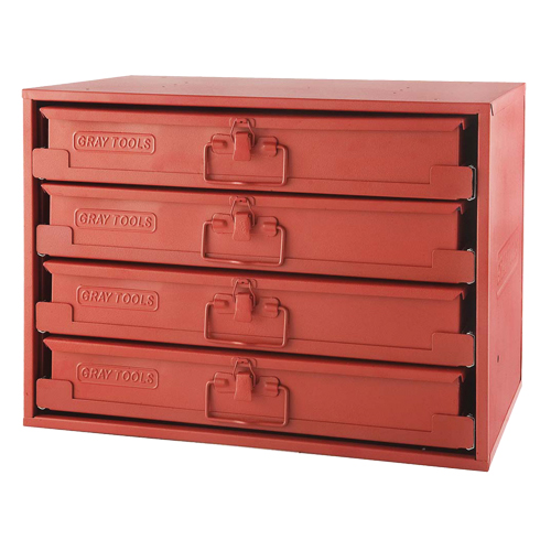 Compartment Rack With 4 Compartment Boxes, 4 Slots, 20-1/2" W x 12-1/2" D x 14-5/8" H, Red Meunier Outillage Industriel