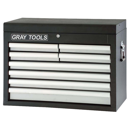 Coffre sup&eacute;rieur - 8 tiroirs, 26" la, 8 tiroirs, Noir Meunier Outillage Industriel