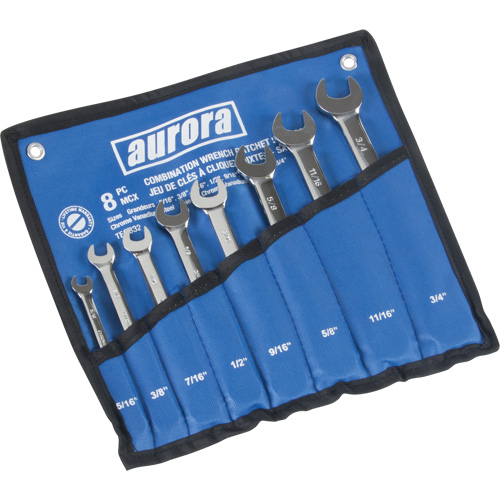 Jeu de cl&eacute;s &agrave; cliquet &agrave; t&ecirc;te fixe, Combinaison, 8 morceaux, Imp&eacute;rial Meunier Outillage Industriel
