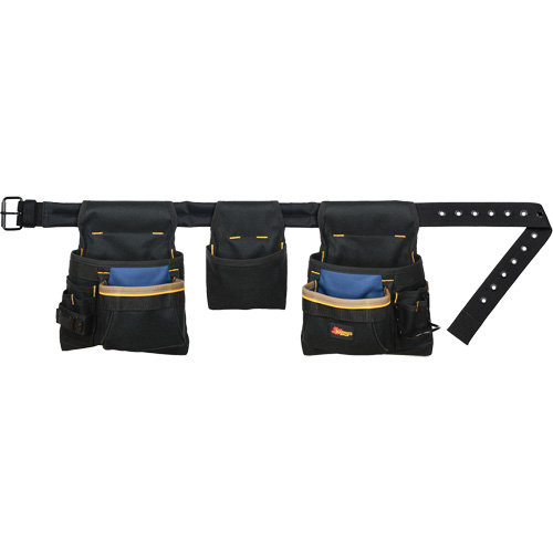 Ceinture &agrave; outils combin&eacute;e de luxe, Polyester, Noir Meunier Outillage Industriel