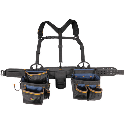 Ceinture &agrave; outils de luxe, Polyester, Noir Meunier Outillage Industriel