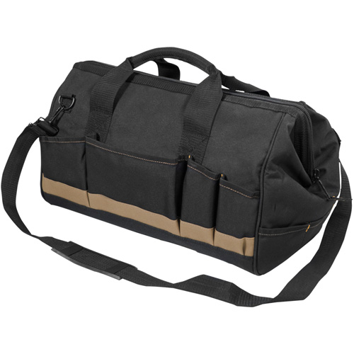 MEGAMOUTH Tool Bag, Polyester, 25 Pockets, Black Meunier Outillage Industriel