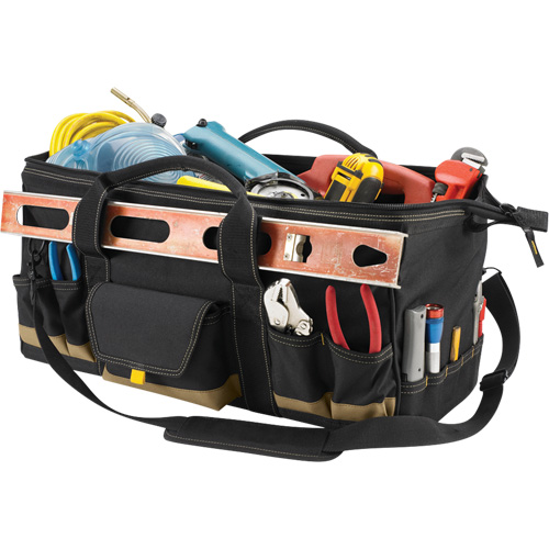 MEGAMOUTH Tool Bag, Polyester, 32 Pockets, Black Meunier Outillage Industriel