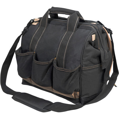 Porte-outils &agrave; compartiments multiples, Polyester, 33 pochettes, Noir Meunier Outillage Industriel