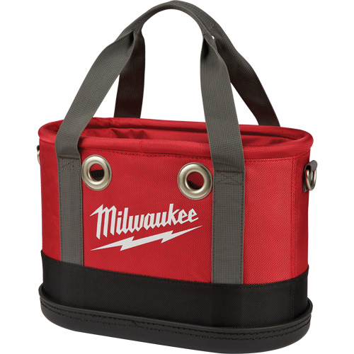 Sac ovale a&eacute;rien utilitaire, Nylon balistique, 14 pochettes, Noir/Rouge Meunier Outillage Industriel