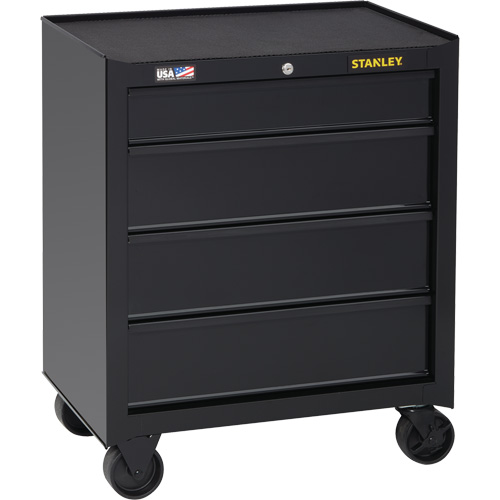 100 Series Rolling Tool Chest, 4 Drawers, 26-1/2" W x 18" D x 32" H, Black Meunier Outillage Industriel