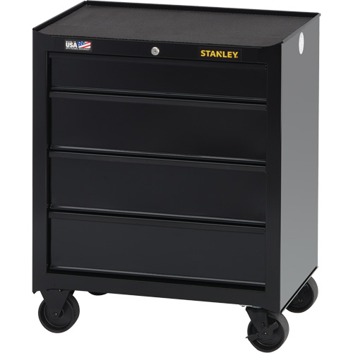 100 Series Rolling Tool Chest, 4 Drawers, 26-1/2" W x 18" D x 32" H, Black Meunier Outillage Industriel