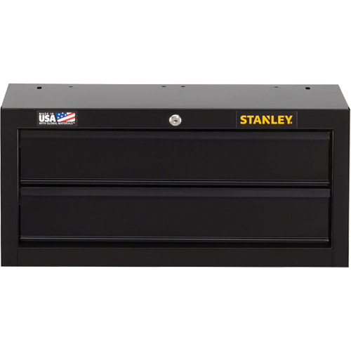 100 Series Middle Tool Chest, 26" W, 2 Drawers, Black Meunier Outillage Industriel