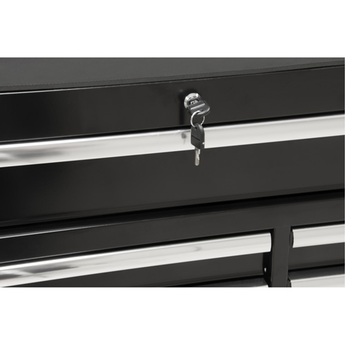 Chariot &agrave; outils industriel, 11 tiroirs, 41" la x 18-3/4" p x 39-1/3" h, Noir Meunier Outillage Industriel