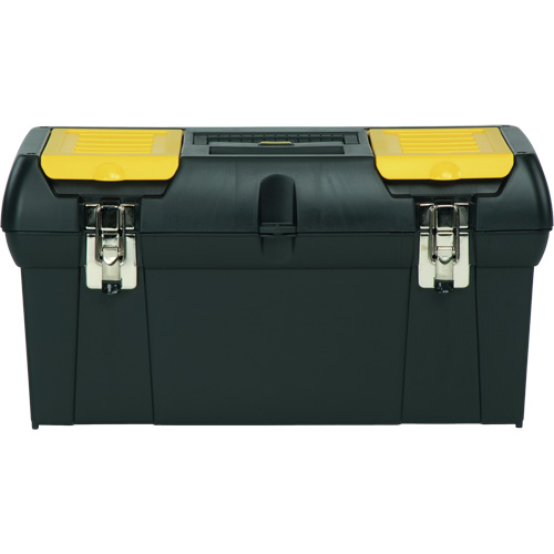 2000 Series Tool Box with Tray, 24" W x 11-1/4" D x 11" H, Black/Yellow Meunier Outillage Industriel