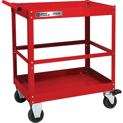PRO+ Series Heavy-Duty Utility Cart, 2 Tiers, 30-1/5" x 38-1/3" x 19-1/2" Meunier Outillage Industriel