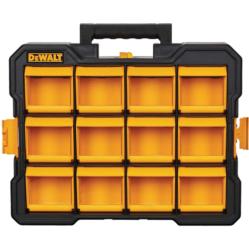 Organisateur Flip-Bin, 3-7/8" la x 17-3/4" p x 13-7/8" h, Noir/Jaune Meunier Outillage Industriel