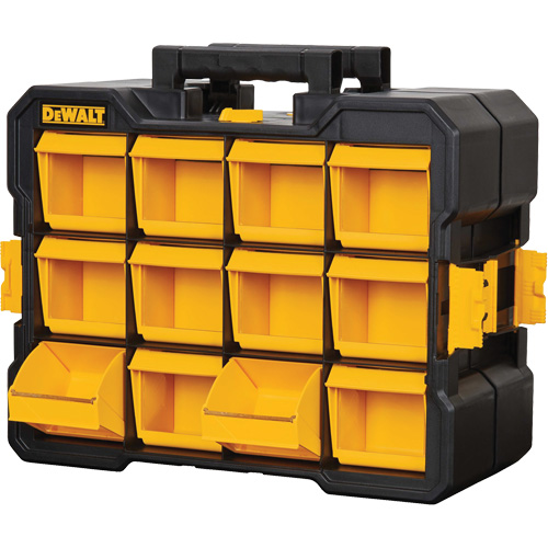 Organisateur Flip-Bin, 3-7/8" la x 17-3/4" p x 13-7/8" h, Noir/Jaune Meunier Outillage Industriel