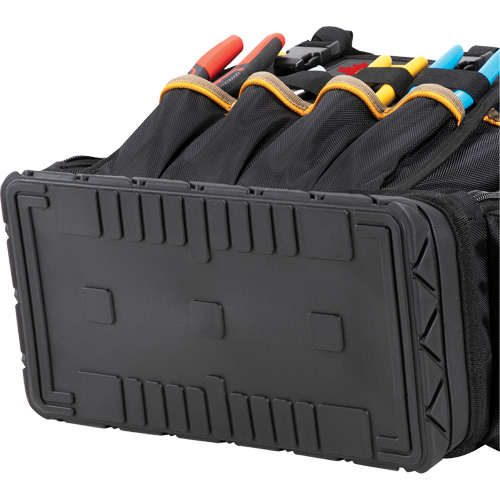 Molded Base Tool Backpack, 18" L x 13" W, Black/Blue, Ballistic/Polyester Meunier Outillage Industriel