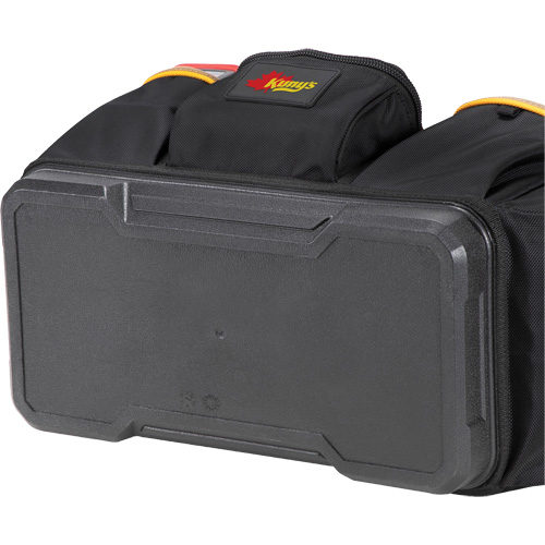 Molded Base Open-Top Tool Box, Ballistic Polyester, 17 Pockets, Black/Blue Meunier Outillage Industriel