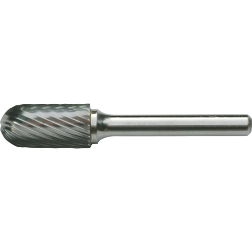 Fraises au carbure solide - Forme cylindrique avec embout sph&eacute;rique CLEVELAND, , 1/8" dia., 9/16" profondeur de la coupe Meunier Outillage Industriel