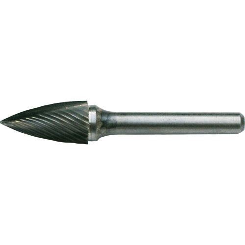 CLEVELAND Solid Carbide Burrs - Tree Shape Pointed End, SG-41, 1/8" Dia., 1/8" Shank, 1/4" Depth of Cut Meunier Outillage Industriel
